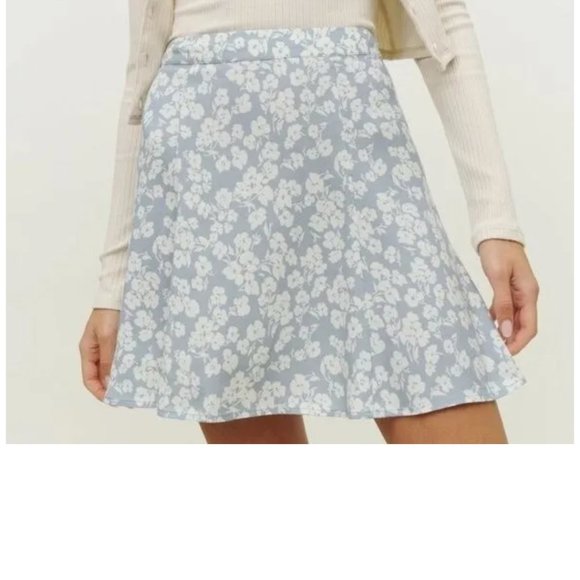 Reformation Blue Flounce Skirt - Picture 5 of 5